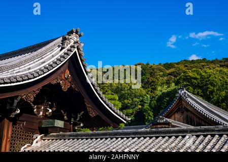 Sennyu-Ji, Kyoto: Dach detail Stockfoto