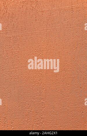Orange Wand hautnah. Makro Textur und Hintergrund Stockfoto