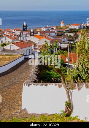 Santa Cruz, Erhöhte Ansicht, Graciosa, Azoren, Portugal Stockfoto