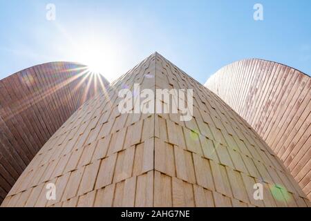 Islamabad in Pakistan National Monument malerischen Atemberaubenden Blick auf einem sonnigen blauen Himmel Tag Stockfoto