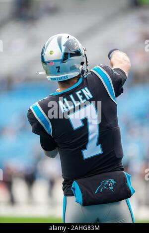 Charlotte, NC, USA. 29 Dez, 2019. das NFL matchup an der Bank von Amerika Stadium in Charlotte, NC. (Scott Kinser/Cal Sport Media). Credit: Csm/Alamy leben Nachrichten Stockfoto