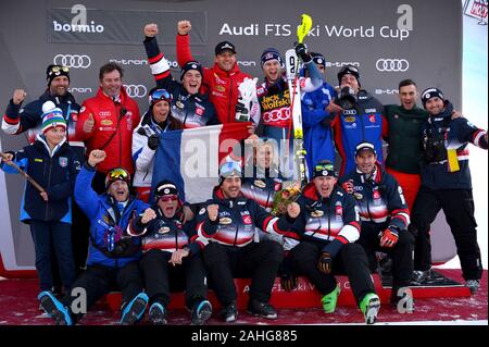 Bormio, Italien, 29. Dez 2019, squadra Francia Bormio während AUDI FIS Weltmeisterschaft 2019 - Kombinierter Männer - Ski - Credit: LPS/Giorgio Panacci/Alamy leben Nachrichten Stockfoto