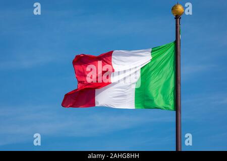 Italienische Flagge Stockfoto
