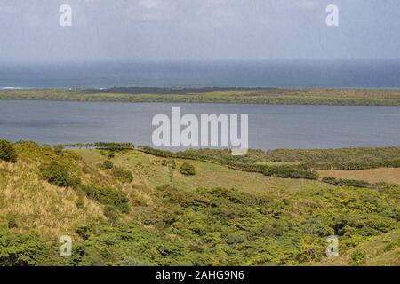 Ansicht der Montaña Redonda in der Dominikanischen Republik Stockfoto