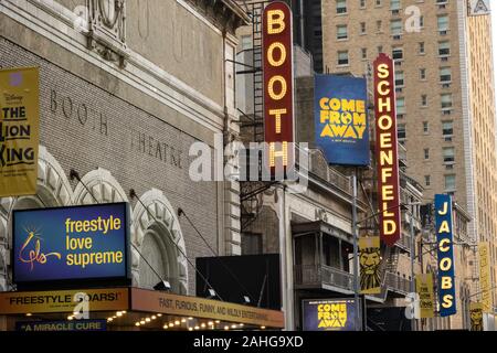 "Freestyle Liebe Supreme' Festzelt am Stand Theater, Broadway, Times Square, New York Stockfoto