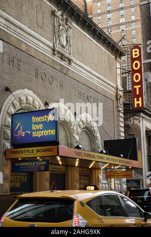 "Freestyle Liebe Supreme' Festzelt am Stand Theater, Broadway, Times Square, New York Stockfoto