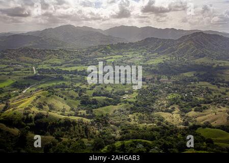 Panorama der Montaña Redonda in der Dominikanischen Republik 9. Stockfoto