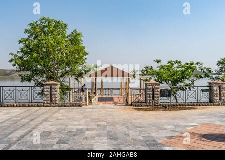 Islamabad Seeblick Park malerischen Atemberaubenden Blick auf Pavillon an einem sonnigen blauen Himmel Tag Stockfoto