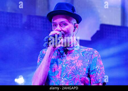 Subsonica (Samuel, Boosta) während Subsonica - La Mia generazione Festival am Porto Antico in Ancona (AN), Italien, 07. September 2019 Stockfoto