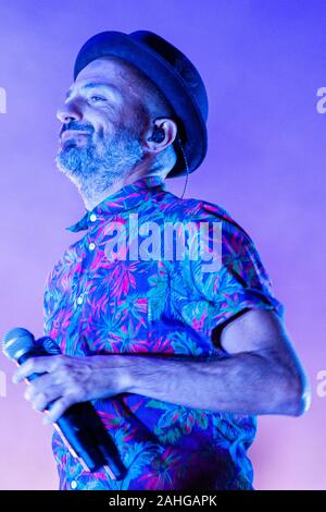 Subsonica (Samuel, Boosta) während Subsonica - La Mia generazione Festival, Porto Antico, Ancona (AN), Italien, 07. September 2019 Stockfoto