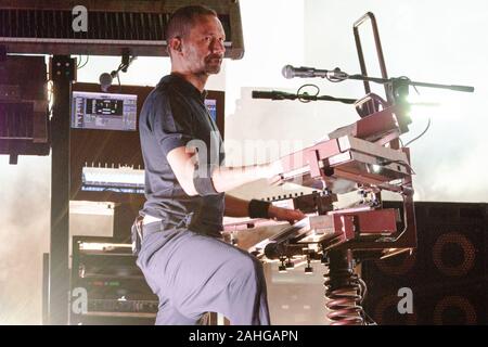 Subsonica (Samuel, Boosta) während Subsonica - La Mia generazione Festival am Porto Antico in Ancona (AN), Italien, 07. September 2019 Stockfoto