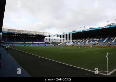 Sheffield, Yorkshire, Großbritannien. 22. Dezember, 2019. Ein Blick in Hillsborough Stadion, Heimat von Sheffield Wednesday FC. Stockfoto