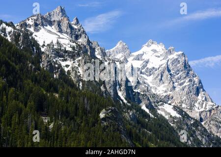 Dom Gruppe (Tweewinot Mnt, Grand Teton, Mt Owen), Grand Teton National Park, Wyoming, USA Stockfoto