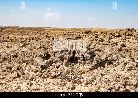 Steinwüste jiddat al Harasis im Oman Stockfoto