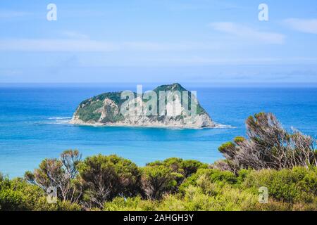 Die malerische Landschaft am East Cape Leuchtturm, East Cape, North Island, Neuseeland Stockfoto