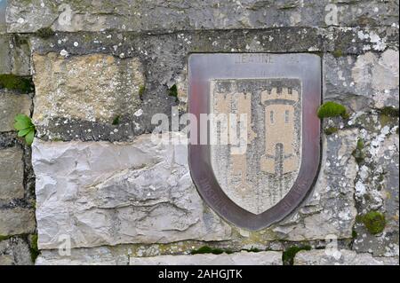 Die Les-Teurons Weinberg der Hospices de Beaune, Cote d'Or FR Stockfoto