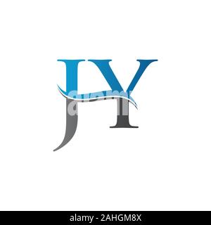 JY schreiben Typ Logo Design vector Template. Abstract Letter JY Logo Design Stock Vektor