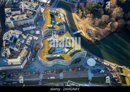 Luftbild, Kö-Bogen Einkaufszentrum, Düsseldorf, Rheinland, Nordrhein-Westfalen, Deutschland, DE, Einkaufen, Einkaufszentrum, Europa, Antenne ph Stockfoto