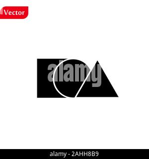 Mathematik Mathematik Symbol auf weißem Hintergrund. Stock Vektor