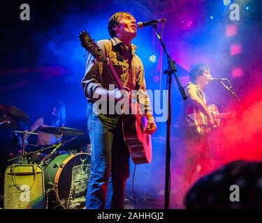 Massimiliano 'Ufo' Schiavelli während des Zen Zirkus - Natale Zen am Sumpf Club in Massa (MS), Italien, 25. Dezember 2019 Stockfoto