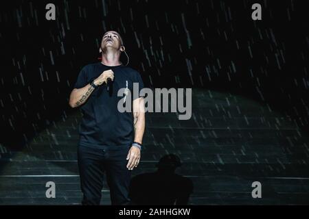 Während Eros Ramazzotti Eros Ramazzotti - Vita ce n&#39; é World Tour, Arena di Verona, Verona, Italien, 11. September 2019 Stockfoto