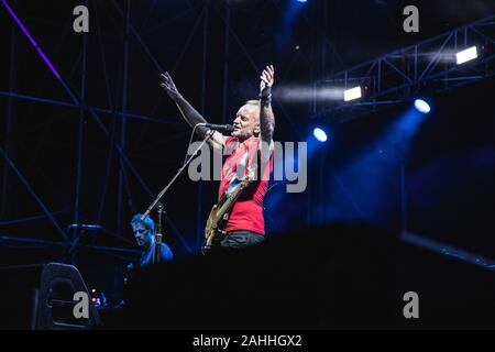 Sting bei Sting - Meine Songs Tour 2019, Geox Live Arena, Padova, Italien, 30. Juli 2019 Stockfoto