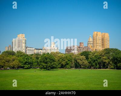 Manhattan, New York City, USA: [Central Park, Manhattan, Bethesda mall Brunnen Panorama] Stockfoto
