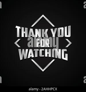 Moderne schreiben DANKE, DASS SIE SICH in Metal Stil. Editable vector Template für Banner, Poster, Nachricht, Post. Vector Illustration EPS 8 EPS. 10 Stock Vektor