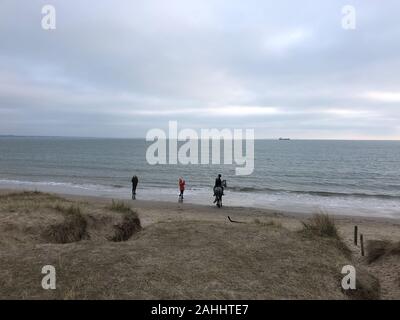 Ein schöner Tag auf North Beach GROSSBRITANNIEN Stockfoto