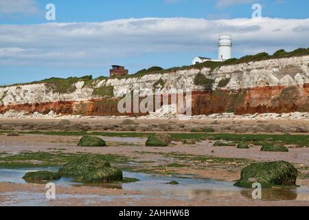 Hunstanton Klippen, Norfolk, Großbritannien. Stockfoto