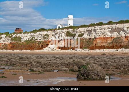 Hunstanton Klippen, Norfolk, Großbritannien. Stockfoto