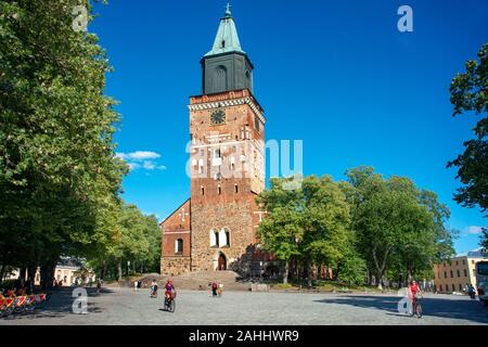 Dom von Turku ist die Hauptkirche der evangelisch-lutherischen in Finnland Stockfoto