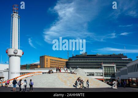 Amos Rex unterirdischen art museum Oberlichter an lasipalatsi Square in Helsinki, Finnland Stockfoto