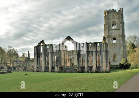 Founts Abbey & Studley Royal Stockfoto