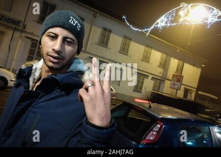 Italien, Mortara, ägyptischen Migranten Stockfoto