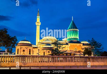 Heiligtum von Jalaluddin Rumi in Konya, Türkei Stockfoto