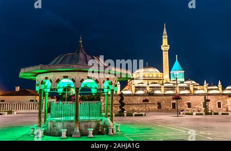 Heiligtum von Jalaluddin Rumi in Konya, Türkei Stockfoto