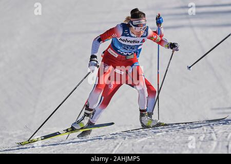 Lenzerheide, Schweiz, 29. Dezember 2019. Heidi Weng beim Sprint Rennen bin FIS Langlauf Weltcup Tour de Ski Lenzerheide 2019 Lenzerheide. Stockfoto