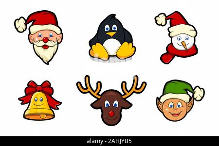 Weihnachten Charakter Vector Illustration Stock Vektor