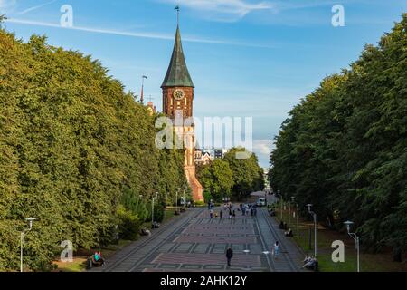 KALININGRAD, Russland - SEPTEMBER 04,2019: Kant's Kathedrale in Kaliningrad. Stockfoto