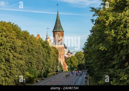 KALININGRAD, Russland - SEPTEMBER 04,2019: Kant's Kathedrale in Kaliningrad. Stockfoto