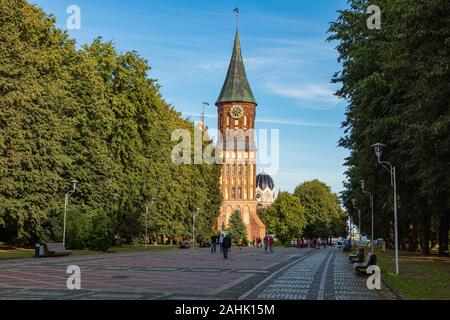 KALININGRAD, Russland - SEPTEMBER 04,2019: Kant's Kathedrale in Kaliningrad. Stockfoto