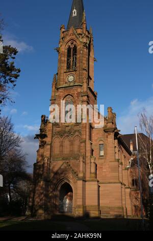 Historische Kirche im Zentrum von Schopfheim im Schwarzwald Stockfoto