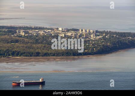 Luftaufnahme der UBC in Vancouver Stockfoto