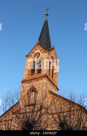 Historische Kirche im Zentrum von Schopfheim im Schwarzwald Stockfoto