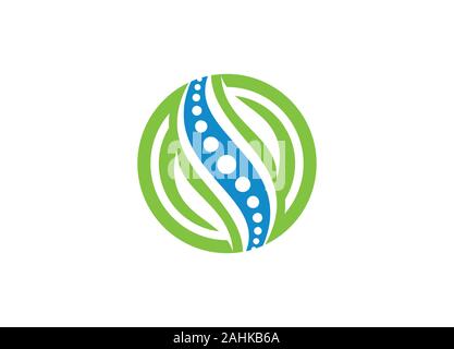 Kreative Medizin Chiropraktik Konzept Logo Design Vorlage, Chiropraktik logo Wirbelsäule Wirbelsäule care, Chiropraktik, Massage, Rückenschmerzen und Osteopathie Symbol, Stock Vektor