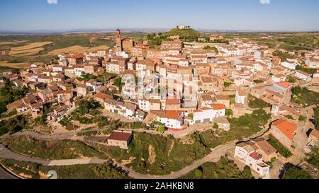 Ausejo ist ein Dorf in der Provinz und autonome Gemeinschaft La Rioja, Spanien Stockfoto