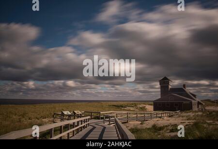 Cape Cod Boardwalk, Provincetown Stockfoto