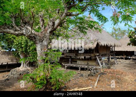 Indonesien Alor - traditionelle Häuser Stockfoto