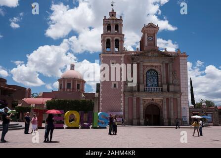 Kirche, Queretaro Tequisquiapan Zustand Stockfoto